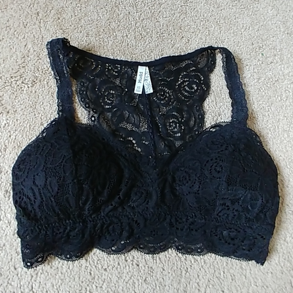 Lace back bralette
